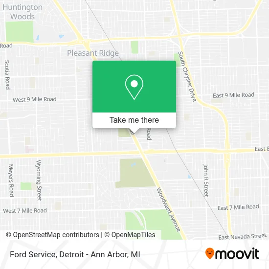 Ford Service map