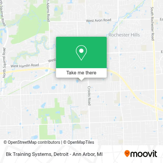 Bk Training Systems map