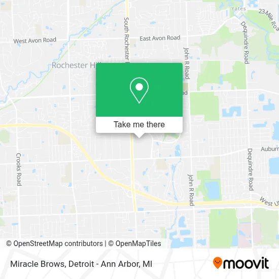 Miracle Brows map