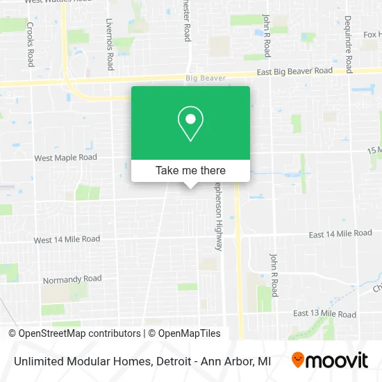 Unlimited Modular Homes map