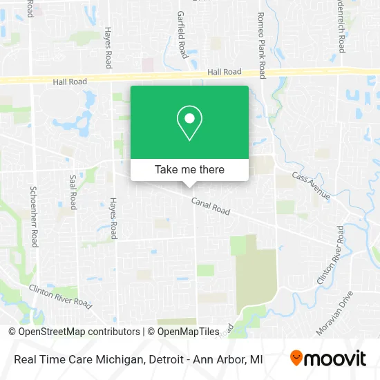 Real Time Care Michigan map