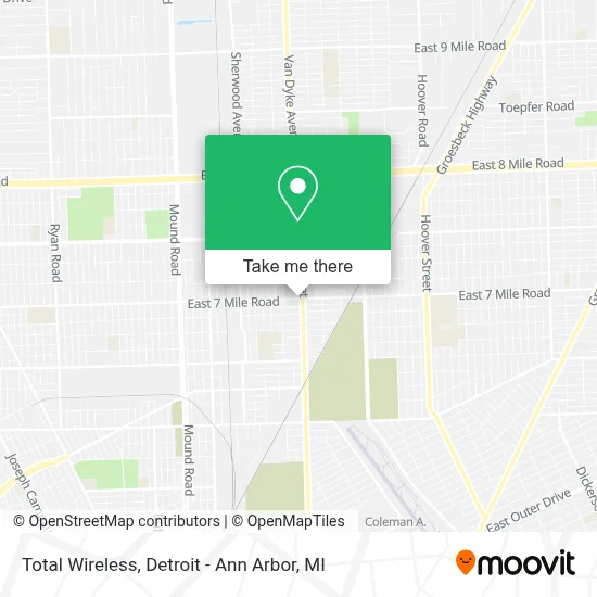 Total Wireless map