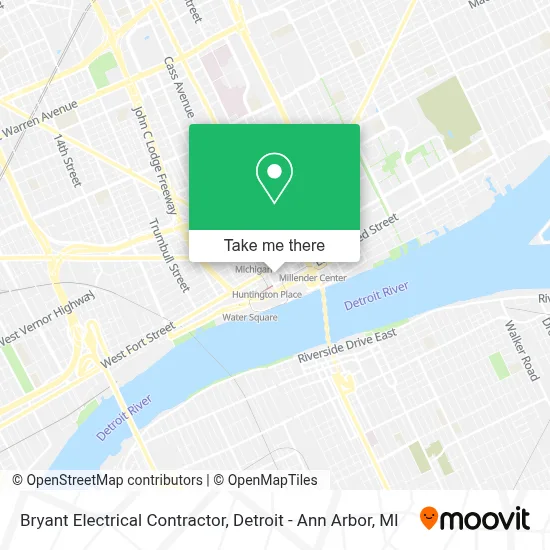 Bryant Electrical Contractor map