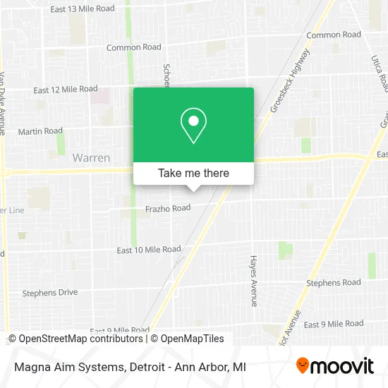 Magna Aim Systems map