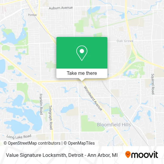 Value Signature Locksmith map
