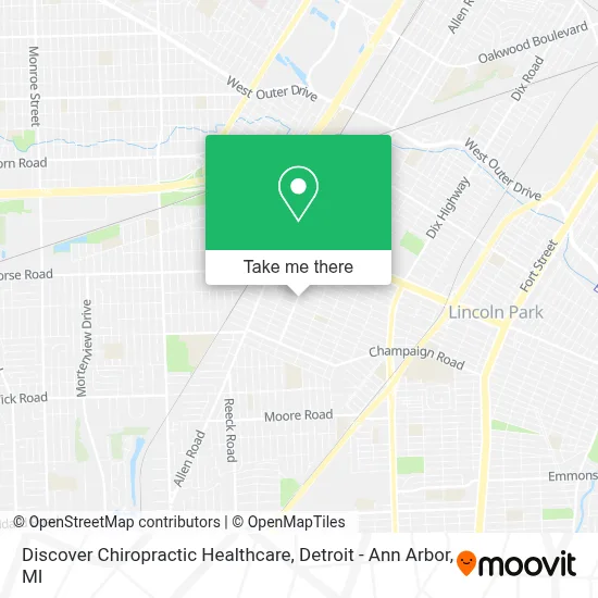 Discover Chiropractic Healthcare map