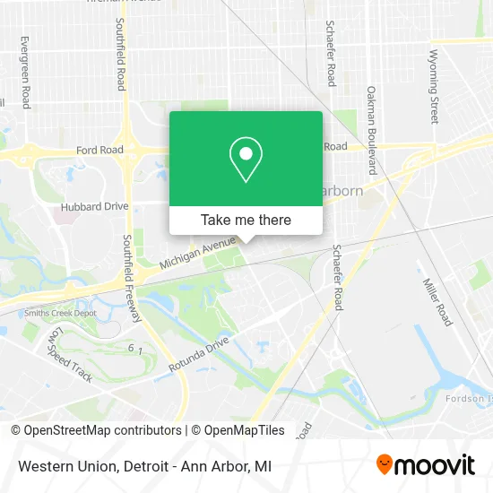 Western Union map