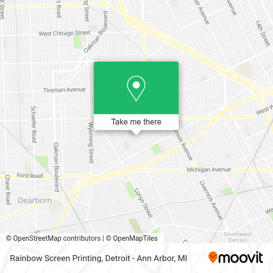 Rainbow Screen Printing map