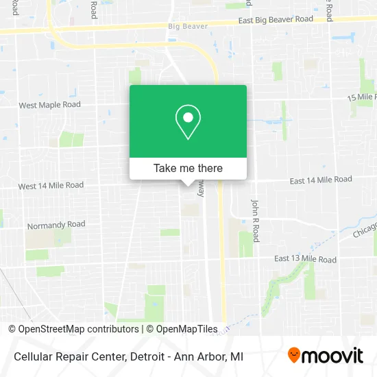 Cellular Repair Center map