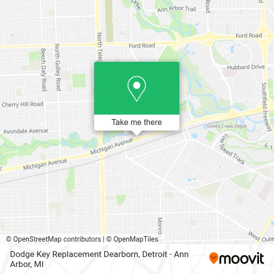 Dodge Key Replacement Dearborn map