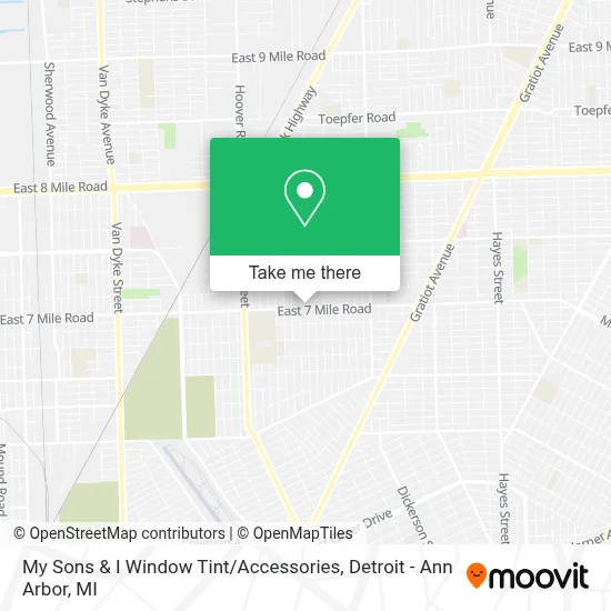 My Sons & I Window Tint / Accessories map