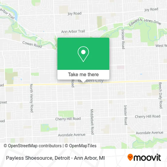 Payless Shoesource map