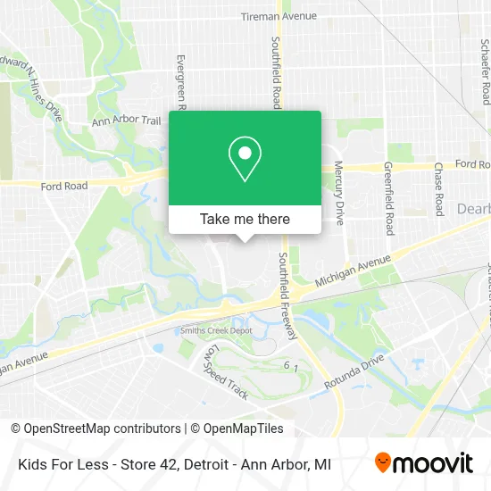 Kids For Less - Store 42 map