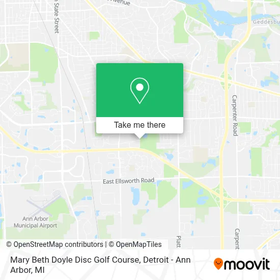 Mary Beth Doyle Disc Golf Course map