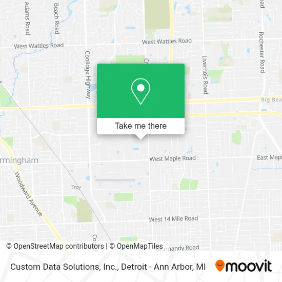 Custom Data Solutions, Inc. map