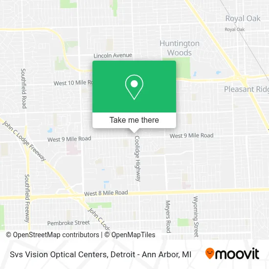 Svs Vision Optical Centers map