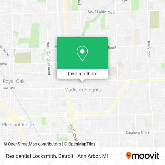 Residential Locksmith map