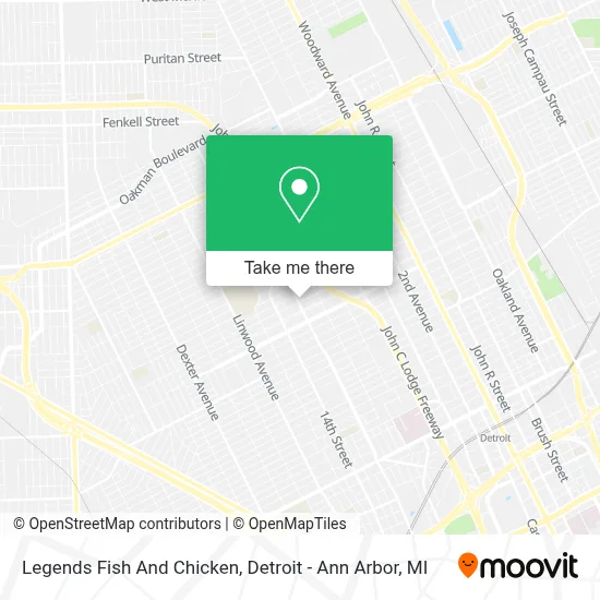 Legends Fish And Chicken map