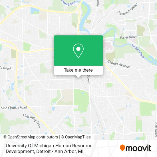 University Of Michigan Human Resource Development map