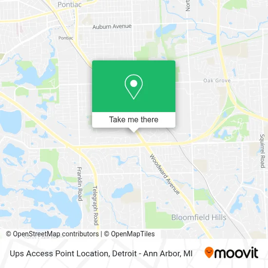 Ups Access Point Location map
