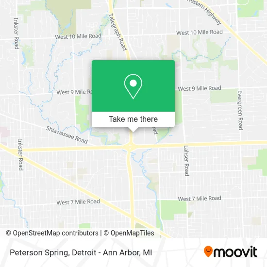 Peterson Spring map