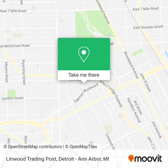 Linwood Trading Post map