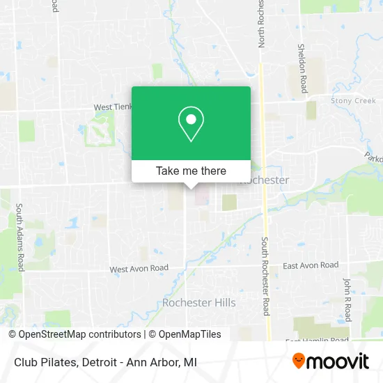Club Pilates map