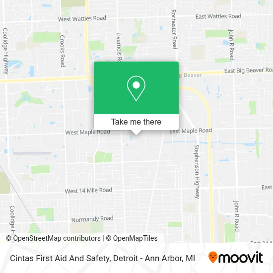 Cintas First Aid And Safety map