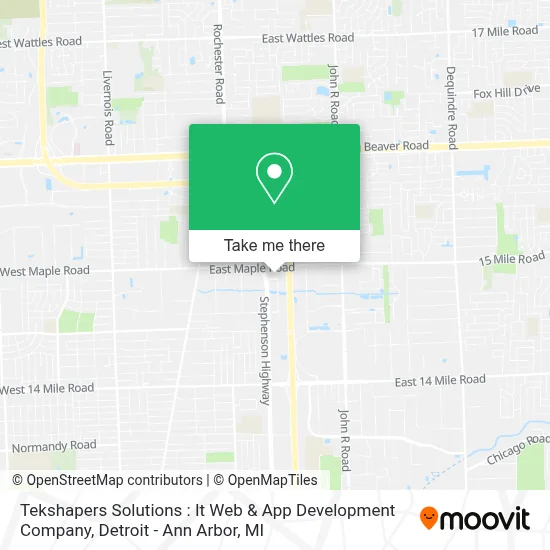 Tekshapers Solutions : It Web & App Development Company map
