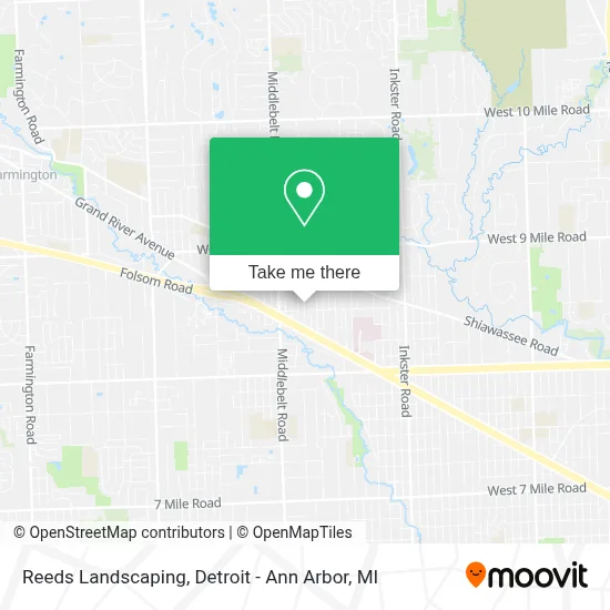 Reeds Landscaping map