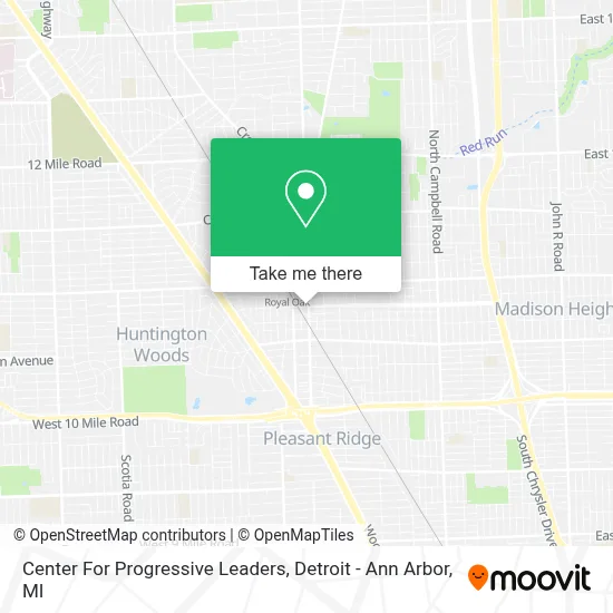 Center For Progressive Leaders map