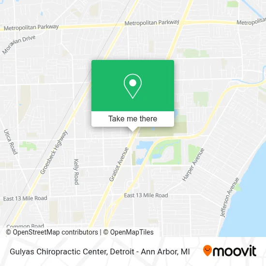 Gulyas Chiropractic Center map