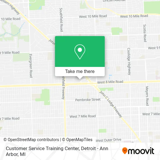 Customer Service Training Center map