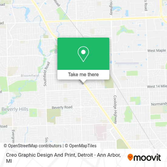 Creo Graphic Design And Print map