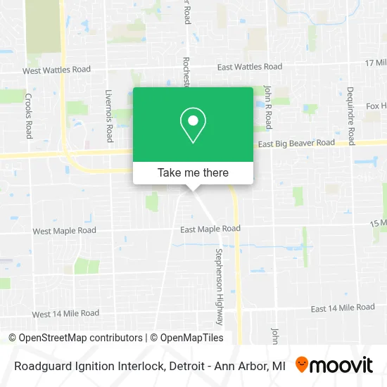 Roadguard Ignition Interlock map