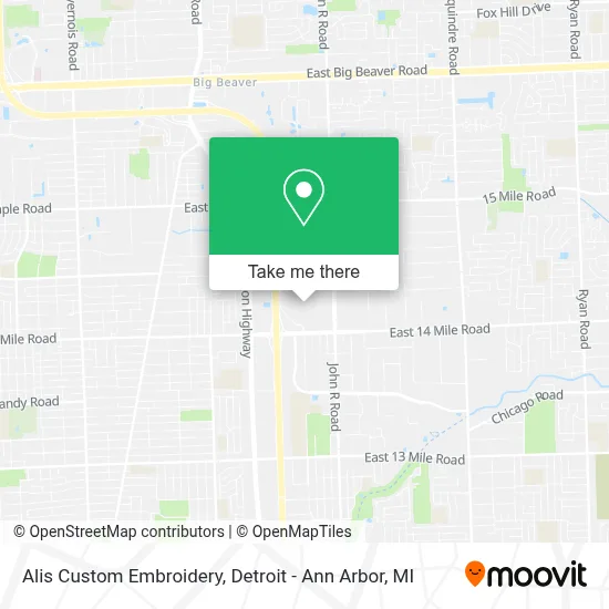 Alis Custom Embroidery map