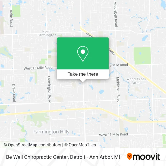 Be Well Chiropractic Center map