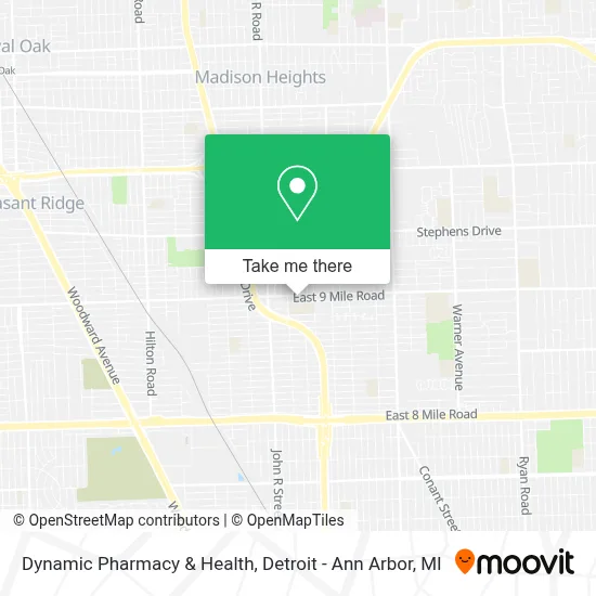 Dynamic Pharmacy & Health map