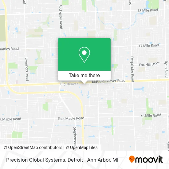 Precision Global Systems map