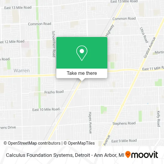 Calculus Foundation Systems map