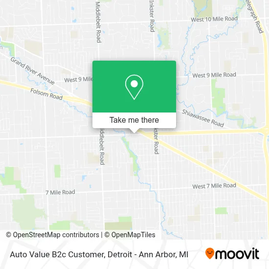 Auto Value B2c Customer map