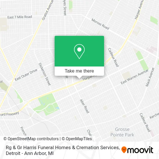 Rg & Gr Harris Funeral Homes & Cremation Services map