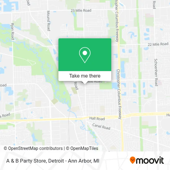 A & B Party Store map