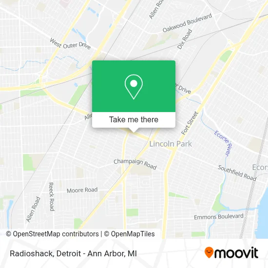 Radioshack map