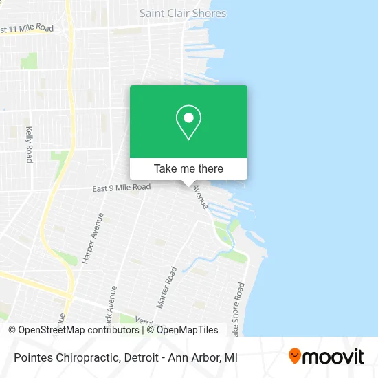 Pointes Chiropractic map