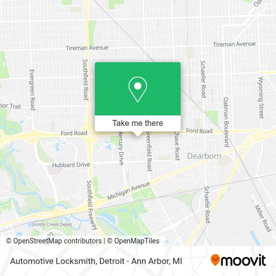 Automotive Locksmith map