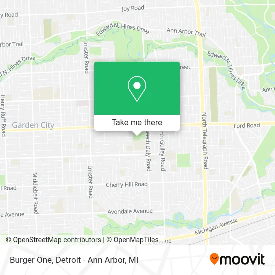 Burger One map