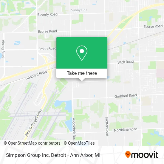 Simpson Group Inc map