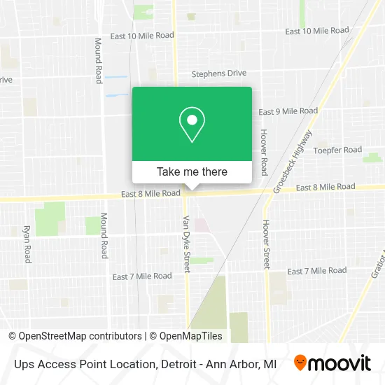 Ups Access Point Location map