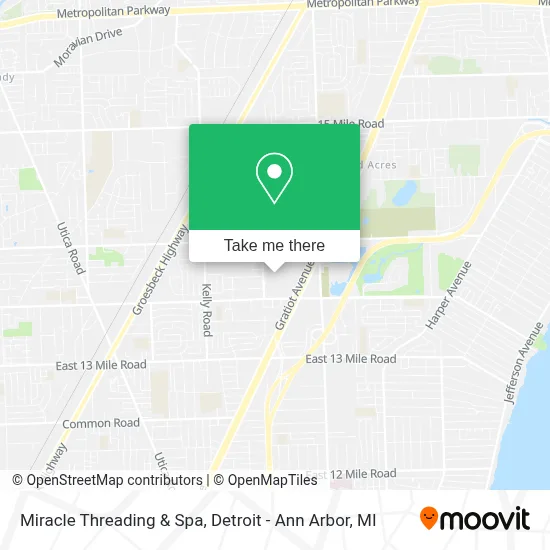 Miracle Threading & Spa map